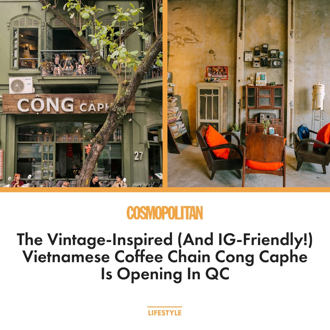 cosmo_ph's tweet photo. Get a taste of Vietnam without getting on that flight! (Maybe just the MRT) #CongCaphe
READ MORE: https://t.co/vHaBGnVMQ5 https://t.co/92NqYPICpo