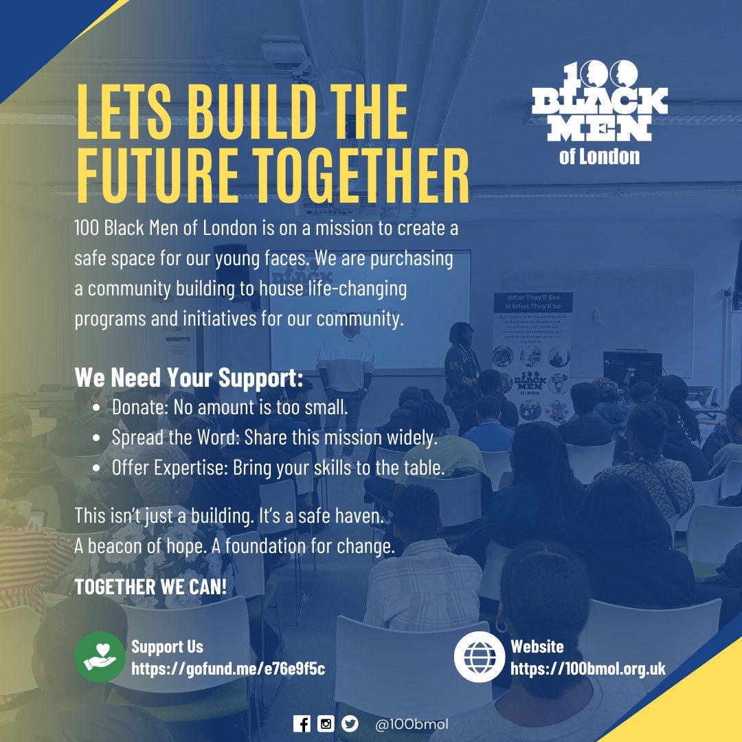 100 Black Men of London tweet media