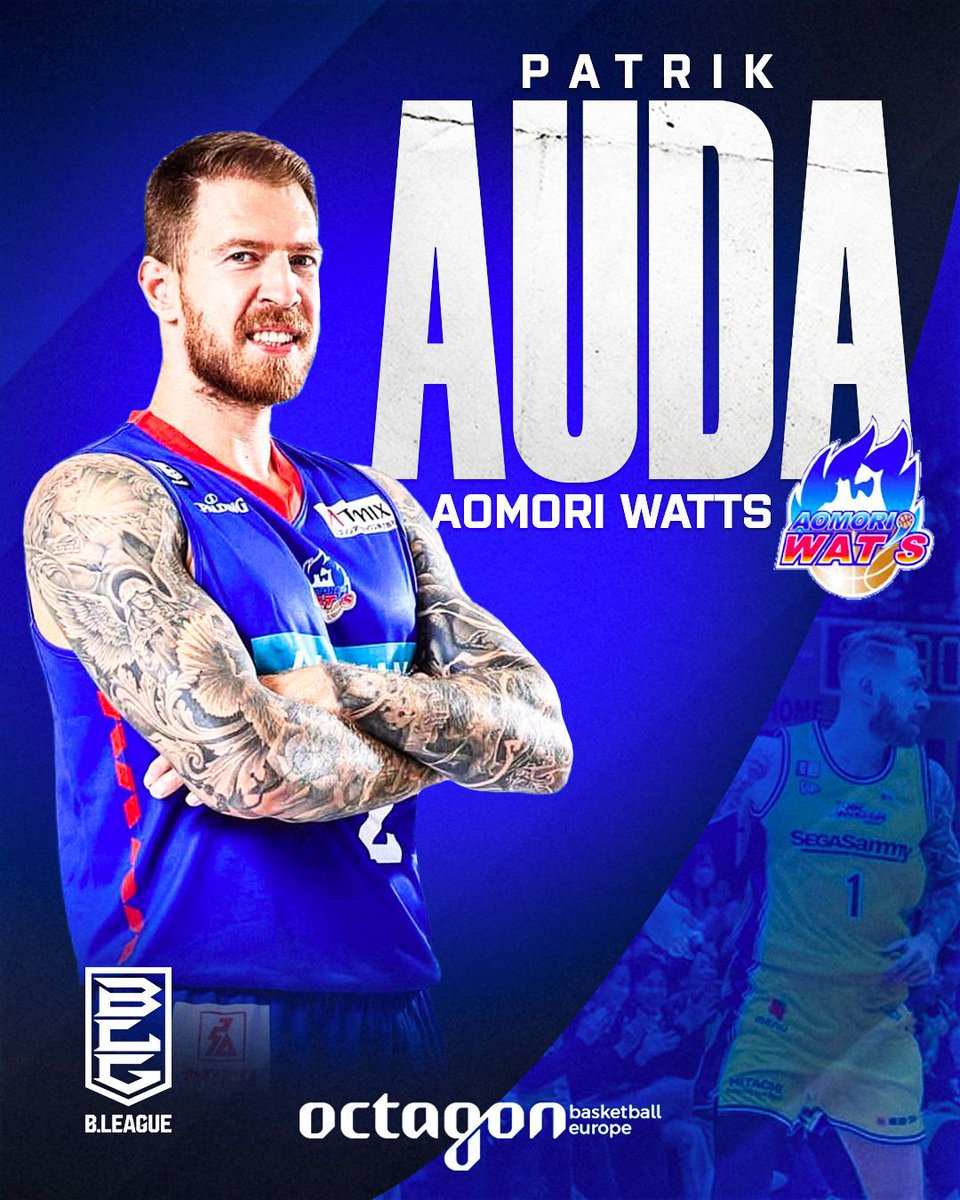 Patrik Auda <a href="/Czechmeeout/">Patrik Auda</a>
   is returning  to <a href="/aomori_wats/">青森ワッツ</a>  ready to build on last year’s success and lead the team to their third consecutive playoff appearance. <a href="/B_LEAGUE/">B.LEAGUE（Bリーグ）</a>
  <a href="/OctagonBballEU/">Octagon Basketball Europe</a> 
  #octagonfamily #aomoriwats #patrikauda #青森ワッツ #bリーグ
