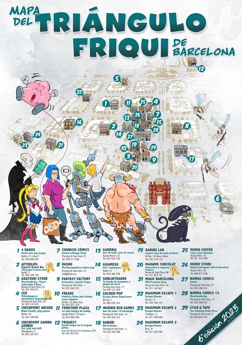 GigameshCat's tweet photo. El @triangulofriki creix gràcies al #ViciISubcultura 🔥🔥🔥 

🗺️ Nou mapa obra de Pep Zapata i article a @elperiodico d'@AnaSanchez_Dom, ara que arriba el 40 aniversari del Temple 🏛️

https://t.co/KKeGYXuztK 🗞️ https://t.co/fOtJyggoZm