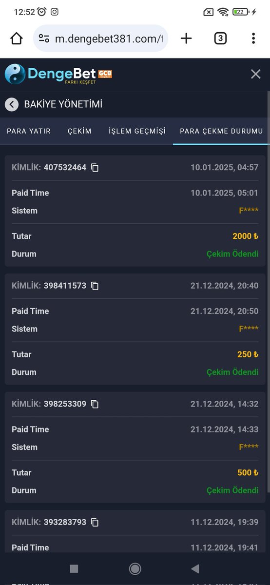 Kullanıcı adı: Bedia1234

Teşekürlerrr👍

#DengeBet #DengeBetCekim @dengebet2024