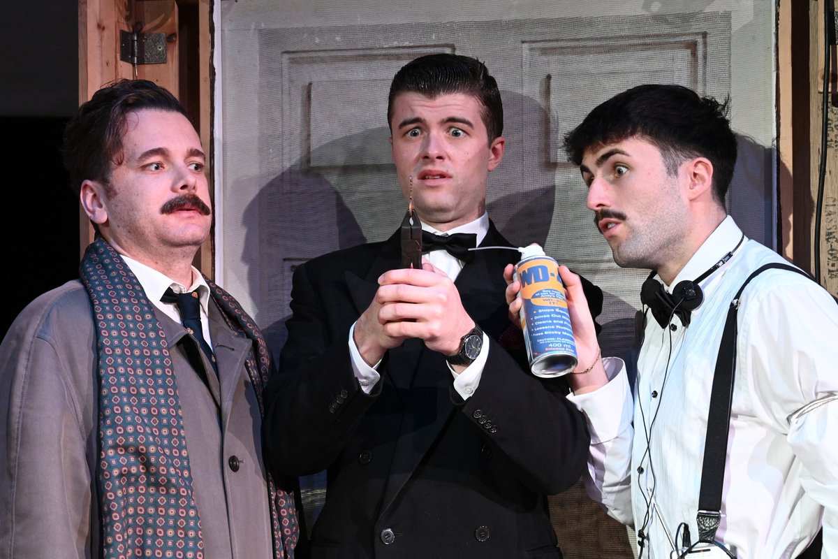 Dundee Rep (@dundeerep) on Twitter photo Check out production shots from <a href="/MGTheatreCo/">MiddleGroundTheatre</a>'s Dial M for Mayhem from last year! 📸
Don't miss this brand new comedy full of back stage chaos and laugh-out loud hilarity of a play within a play in Dundee.
Tue 25 Feb – Sat 1 Mar 2025
dundeerep.co.uk/events/dial-m-… Check out production shots from <a href="/MGTheatreCo/">MiddleGroundTheatre</a>'s Dial M for Mayhem from last year! 📸
Don't miss this brand new comedy full of back stage chaos and laugh-out loud hilarity of a play within a play in Dundee.
Tue 25 Feb – Sat 1 Mar 2025
dundeerep.co.uk/events/dial-m-…