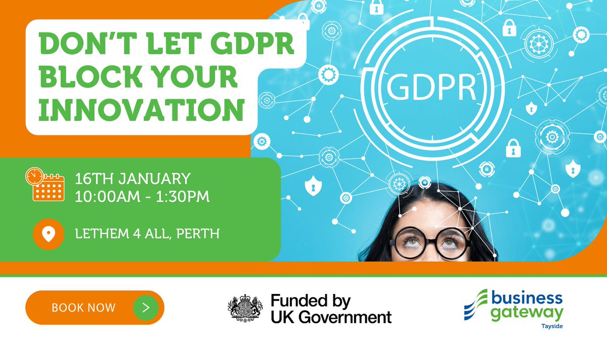 BGTayside's tweet image. Join our in-depth GDPR Masterclass and equip yourself with the knowledge and tools to navigate and leverage GDPR regulations effectively. 

Book your place here: ow.ly/SiY350UAZah

 #GDPR #GDPRTraining #Perth