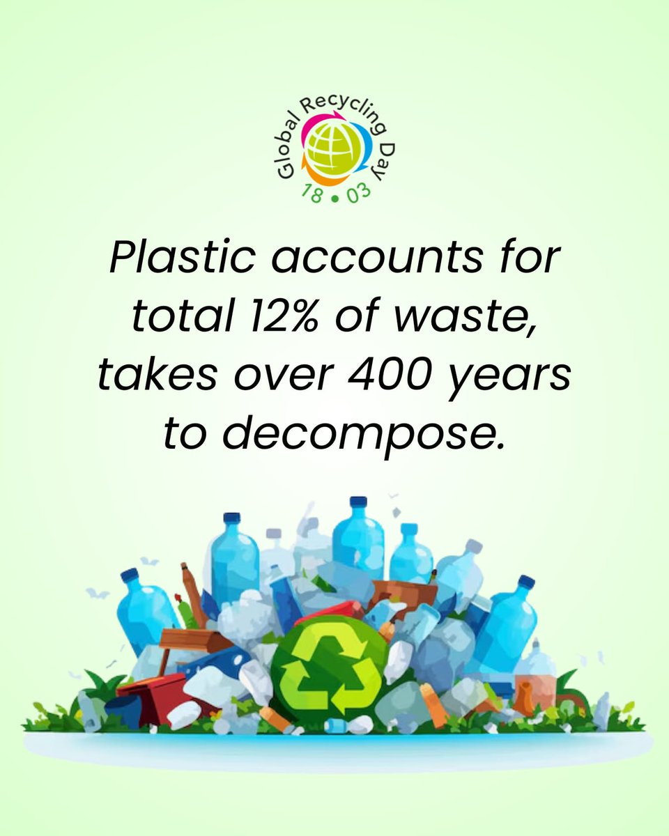 RanjitBaxi's tweet photo. #WasteCeases to be Waste by #Recycling transforming it into #RawMaterials - #SeventhResource for production of #NewProducts. This is
defined #EndOfWaste - #EOW. #Collection #Sorting #Segregation & #RecyclingMore will stop #Waste from growing over #3BillionTons @GlbRecyclingDay https://t.co/gzKR865Lfz