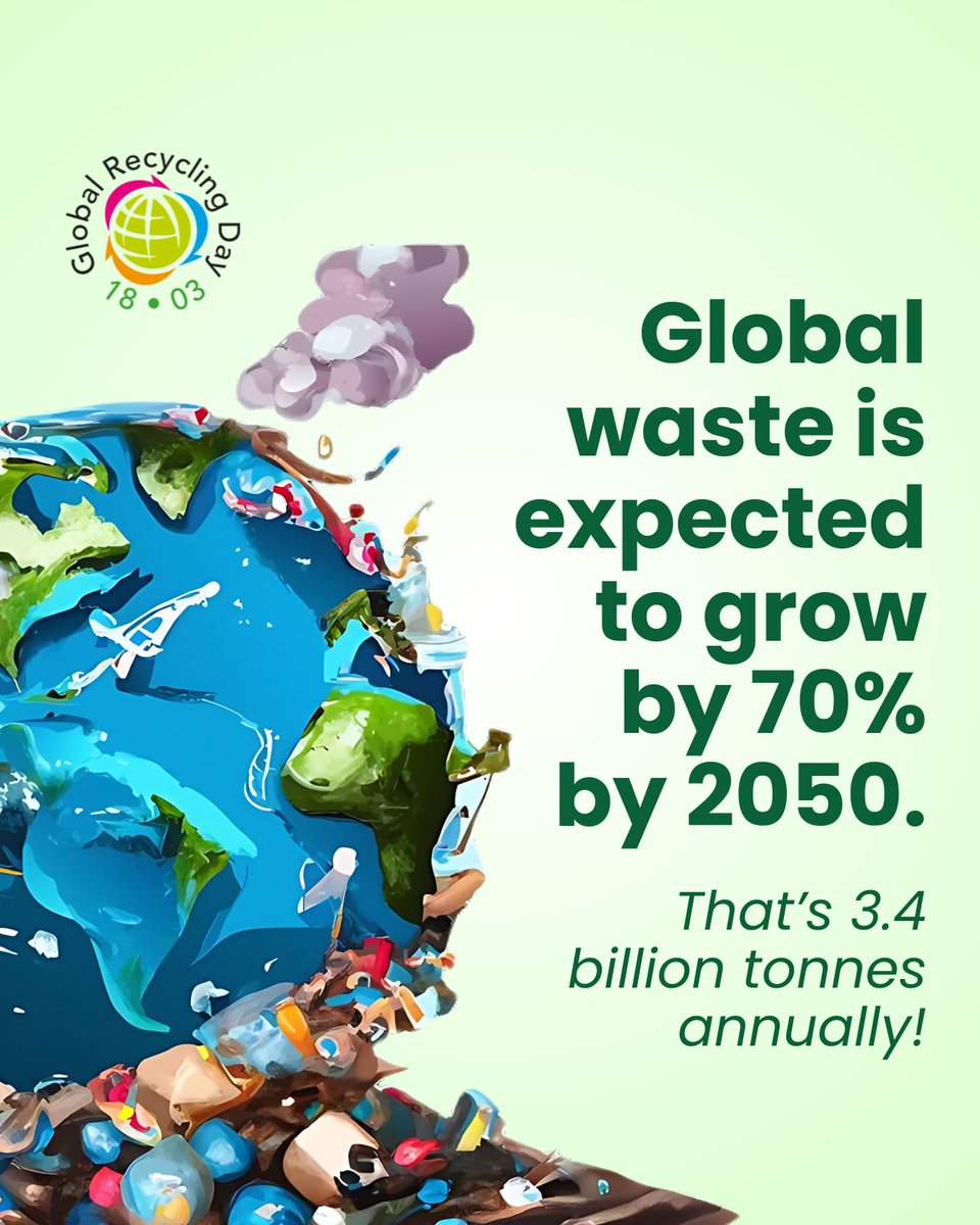 RanjitBaxi's tweet photo. #WasteCeases to be Waste by #Recycling transforming it into #RawMaterials - #SeventhResource for production of #NewProducts. This is
defined #EndOfWaste - #EOW. #Collection #Sorting #Segregation & #RecyclingMore will stop #Waste from growing over #3BillionTons @GlbRecyclingDay https://t.co/gzKR865Lfz