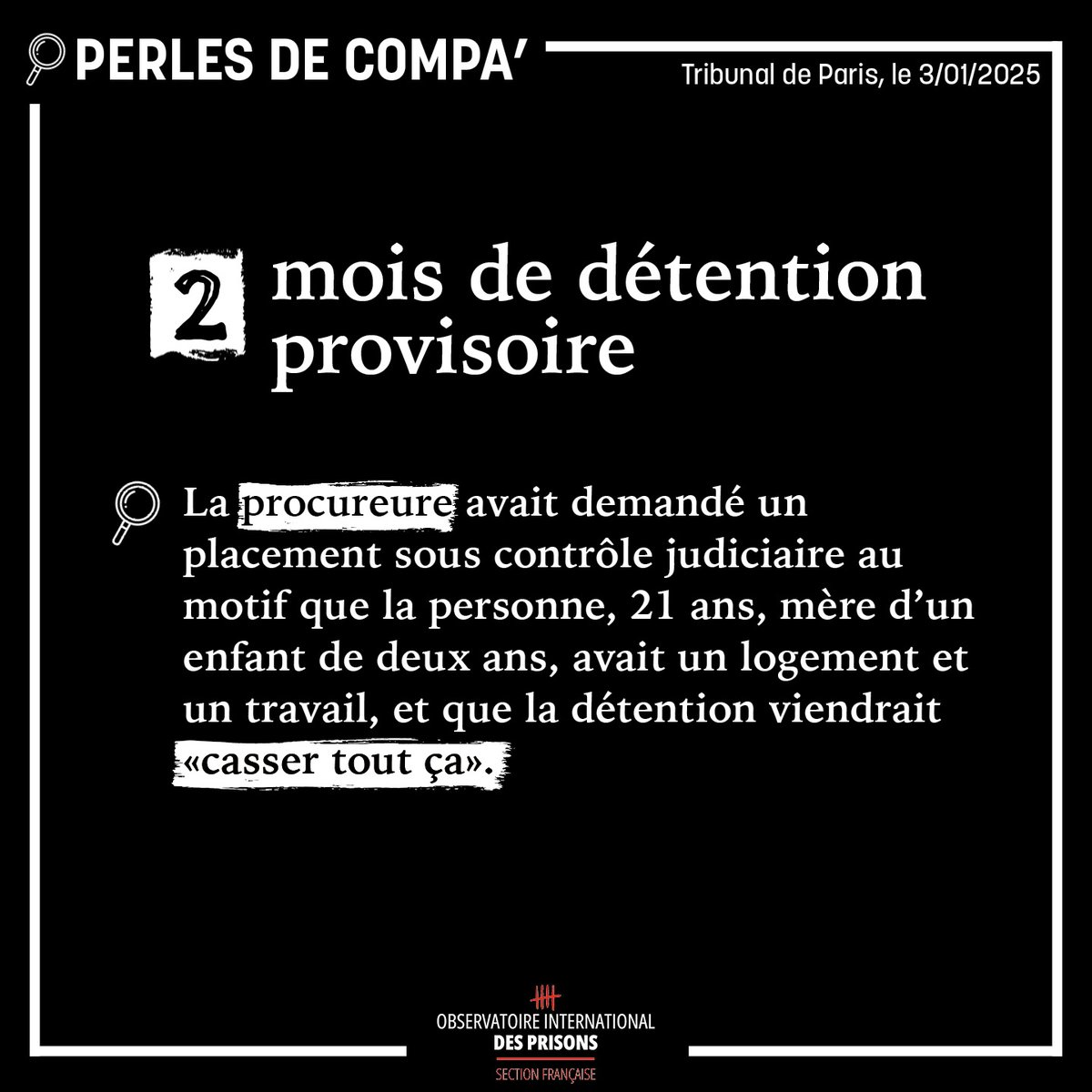Observatoire international des prisons (OIP) tweet media