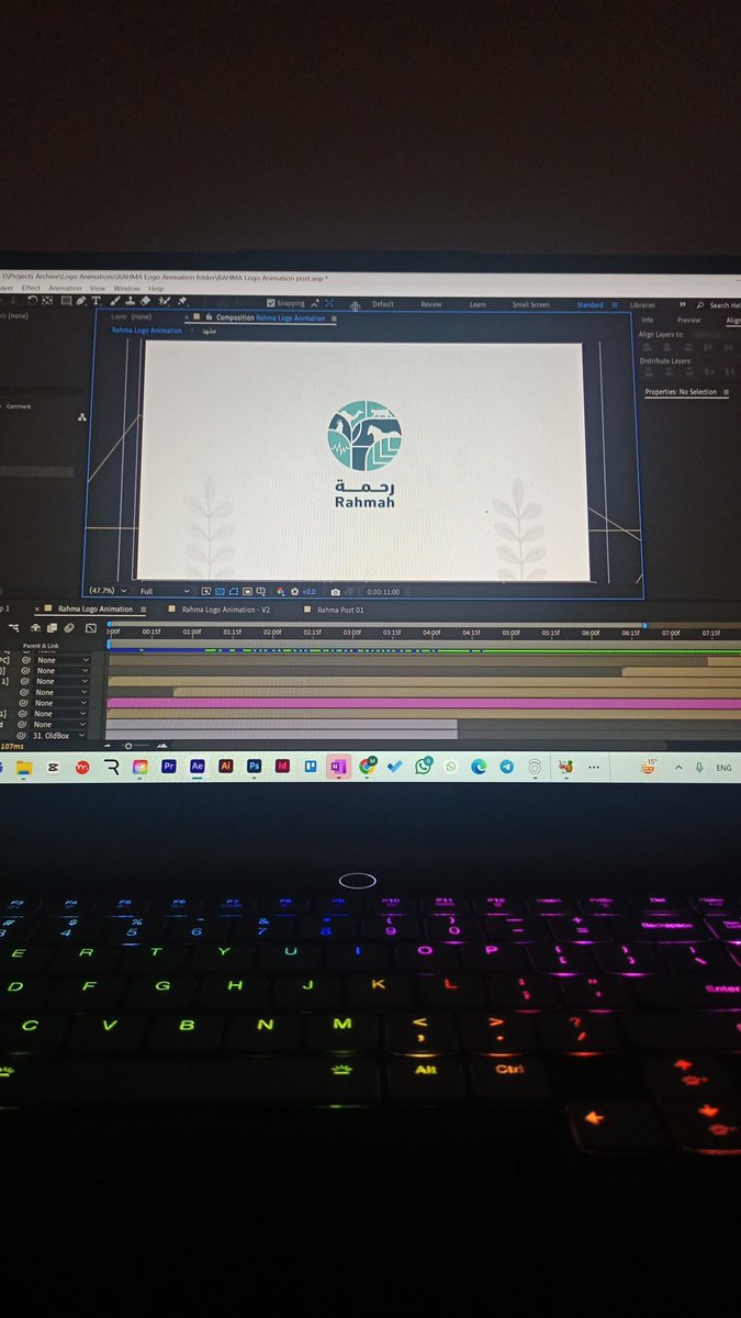 جمعة مباركة علينا وعليكم 📿🎉
مشروع جديد مع جمعية رحمة في المملكة العربية السعودية 🇸🇦
#جمعة_مباركة #موشن_جرافيك