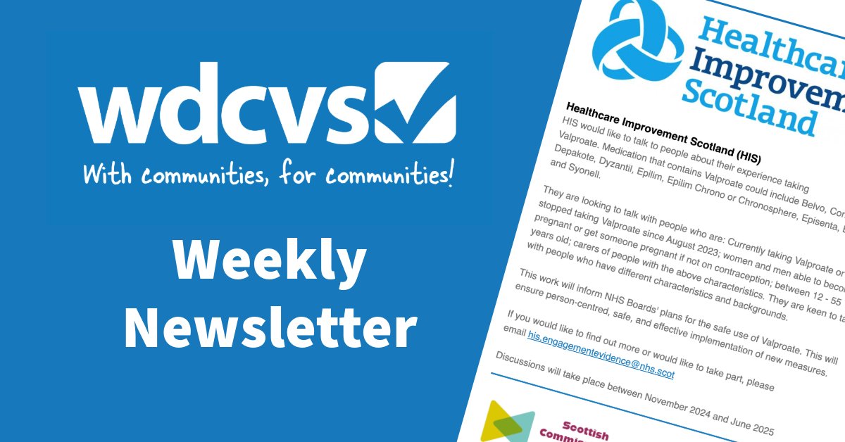 WDCVS Get Connected Weekly Newsletter: 10th January 2025

us8.campaign-archive.com/?u=e3eb4ecb66c…

10 Things you should know! - A weekly snapshot keeping you informed, saving you time.            

#volunteersmakeadifference #funding #westdunbartonshire #costofliving #volunteering