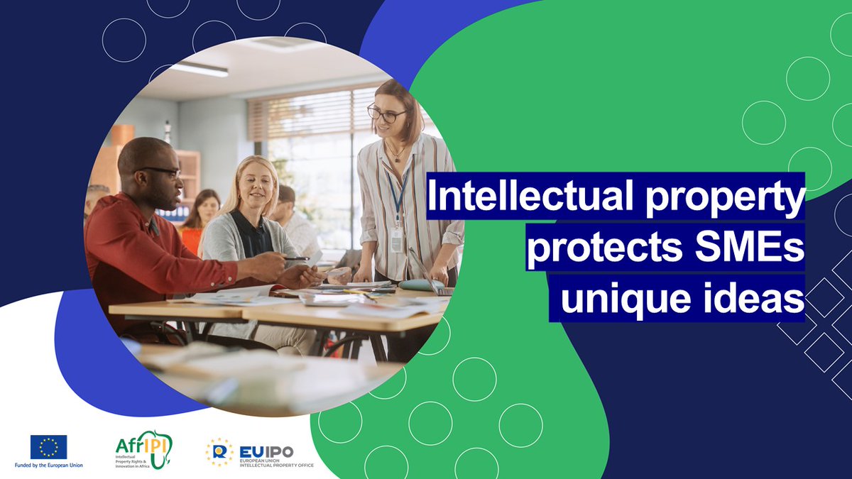 AfricaIPR's tweet photo. For #SMEs, intellectual property protection is not just a legal formality; it is a strategic asset that can drive growth. Embracing IP protection is a step towards a more vibrant and competitive business environment that benefits individuals and the economy as a whole. #IP4Africa https://t.co/s5PuaunSKR