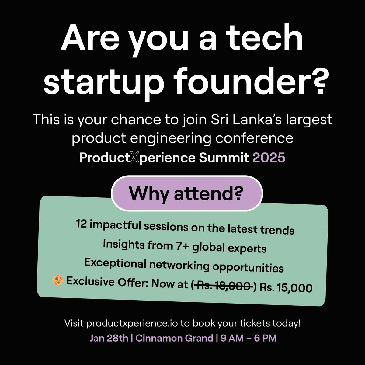 Are you a tech startup founder looking to take your business to the next level? The ProductXperience Summit is your opportunity to gain insights from global experts, discover emerging trends, and build connections that can transform your startup. Visit productxperience.io!