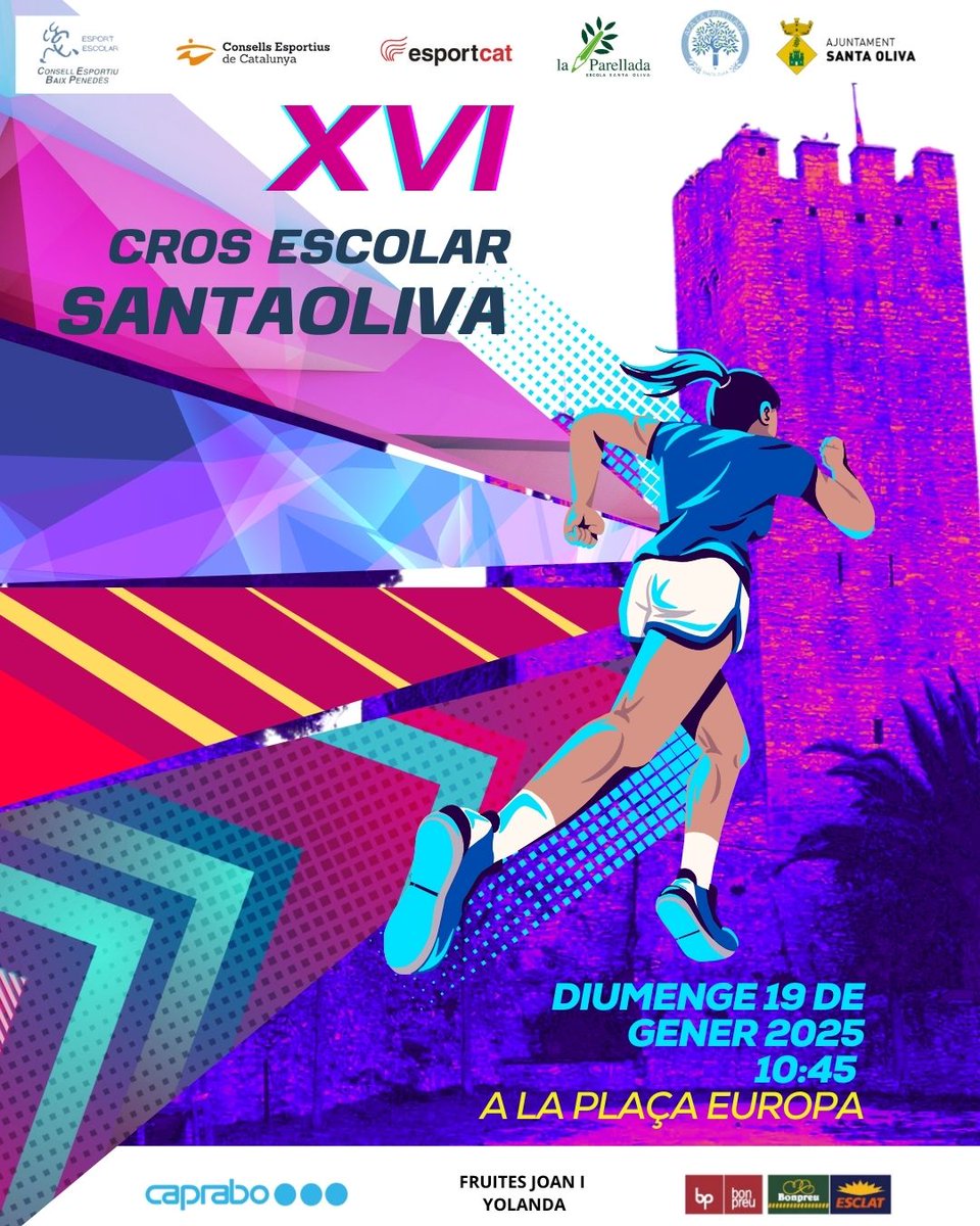 Escola la Parellada (@e3005595) on Twitter photo El diumenge 19, fem el XVI Cros Escolar de Santa Oliva, conjuntament amb l'AFA de l'escola, <a href="/AjSantaOliva/">Ajuntament de Santa Oliva</a> i <a href="/CEsportiuBP/">CE Baix Penedès</a> . Recordeu que el termini per portar la inscripció a l'escola finalitza dilluns. El diumenge 19, fem el XVI Cros Escolar de Santa Oliva, conjuntament amb l'AFA de l'escola, <a href="/AjSantaOliva/">Ajuntament de Santa Oliva</a> i <a href="/CEsportiuBP/">CE Baix Penedès</a> . Recordeu que el termini per portar la inscripció a l'escola finalitza dilluns.