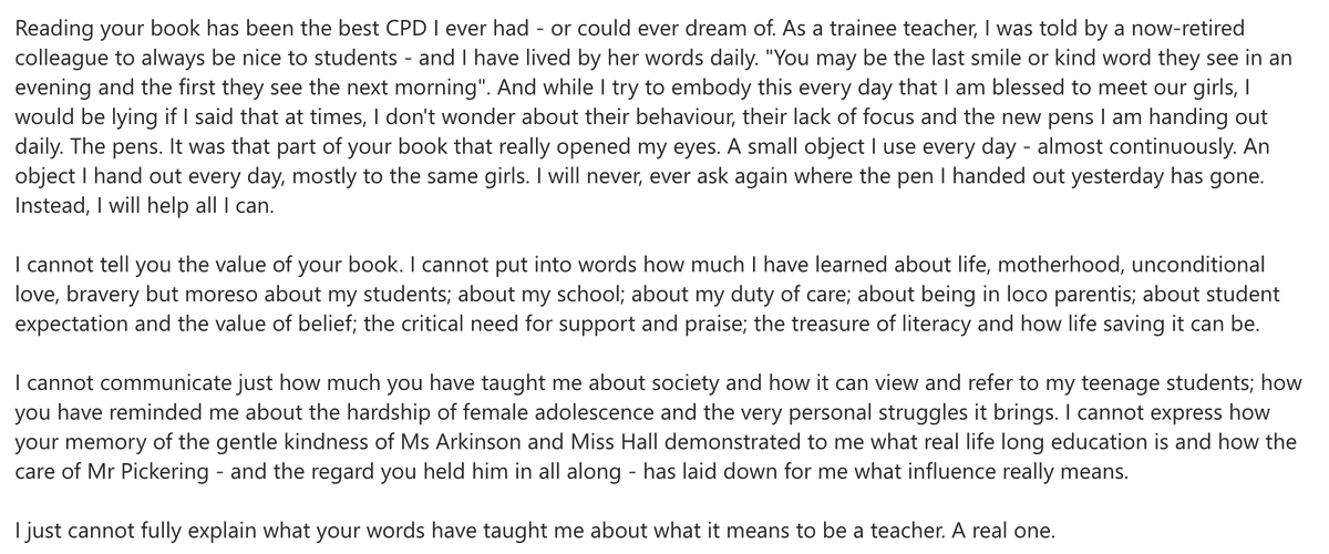 These emails from teachers make writing my memoir Poor, &amp; sharing my story, worthwhile!