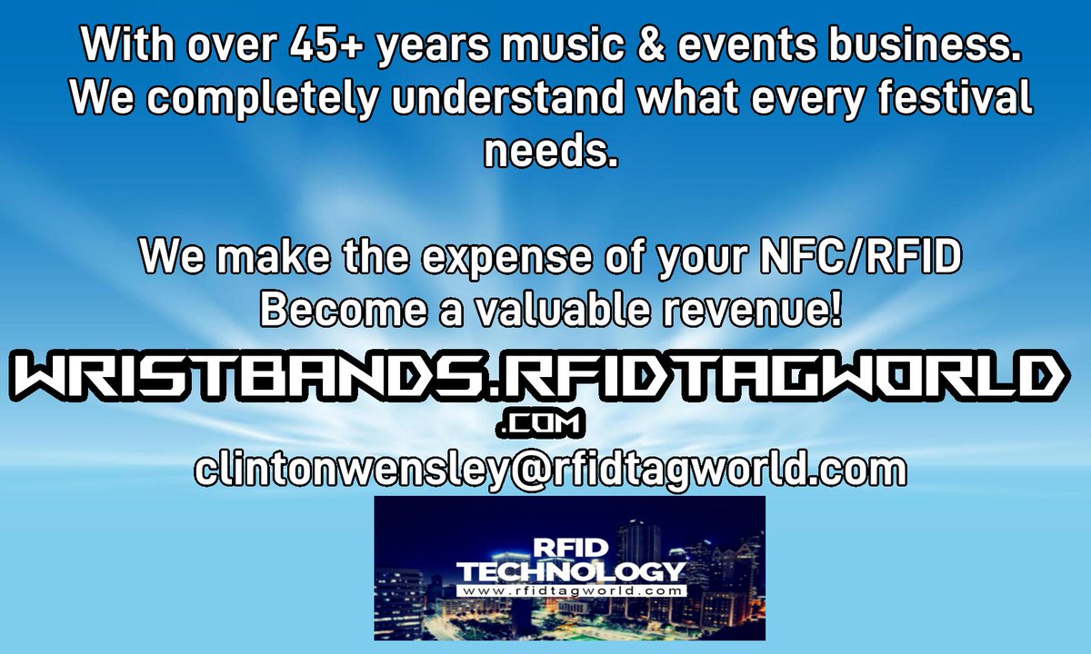 Clint Wensley (@wujiaoinstitute) on Twitter photo With all collectibles, music is always on the top! Keeping this in mind, we create amazing collectible NFC/RFID bands. This is how the minimal expense of yours, become a revenue and more.
<a href="/Xminnov/">Xminnov RFID NFC Tag Factory Rfidtagworld</a> <a href="/onemusicfest/">ONE Musicfest</a> <a href="/festivalwizards/">MusicFestivalWizard</a> <a href="/FanimeMusicFest/">FanimeCon MusicFest</a> <a href="/MFESTC/">MusicFestivalCentral</a> <a href="/PtboMusicfest/">Peterborough Musicfest</a> With all collectibles, music is always on the top! Keeping this in mind, we create amazing collectible NFC/RFID bands. This is how the minimal expense of yours, become a revenue and more.
<a href="/Xminnov/">Xminnov RFID NFC Tag Factory Rfidtagworld</a> <a href="/onemusicfest/">ONE Musicfest</a> <a href="/festivalwizards/">MusicFestivalWizard</a> <a href="/FanimeMusicFest/">FanimeCon MusicFest</a> <a href="/MFESTC/">MusicFestivalCentral</a> <a href="/PtboMusicfest/">Peterborough Musicfest</a>