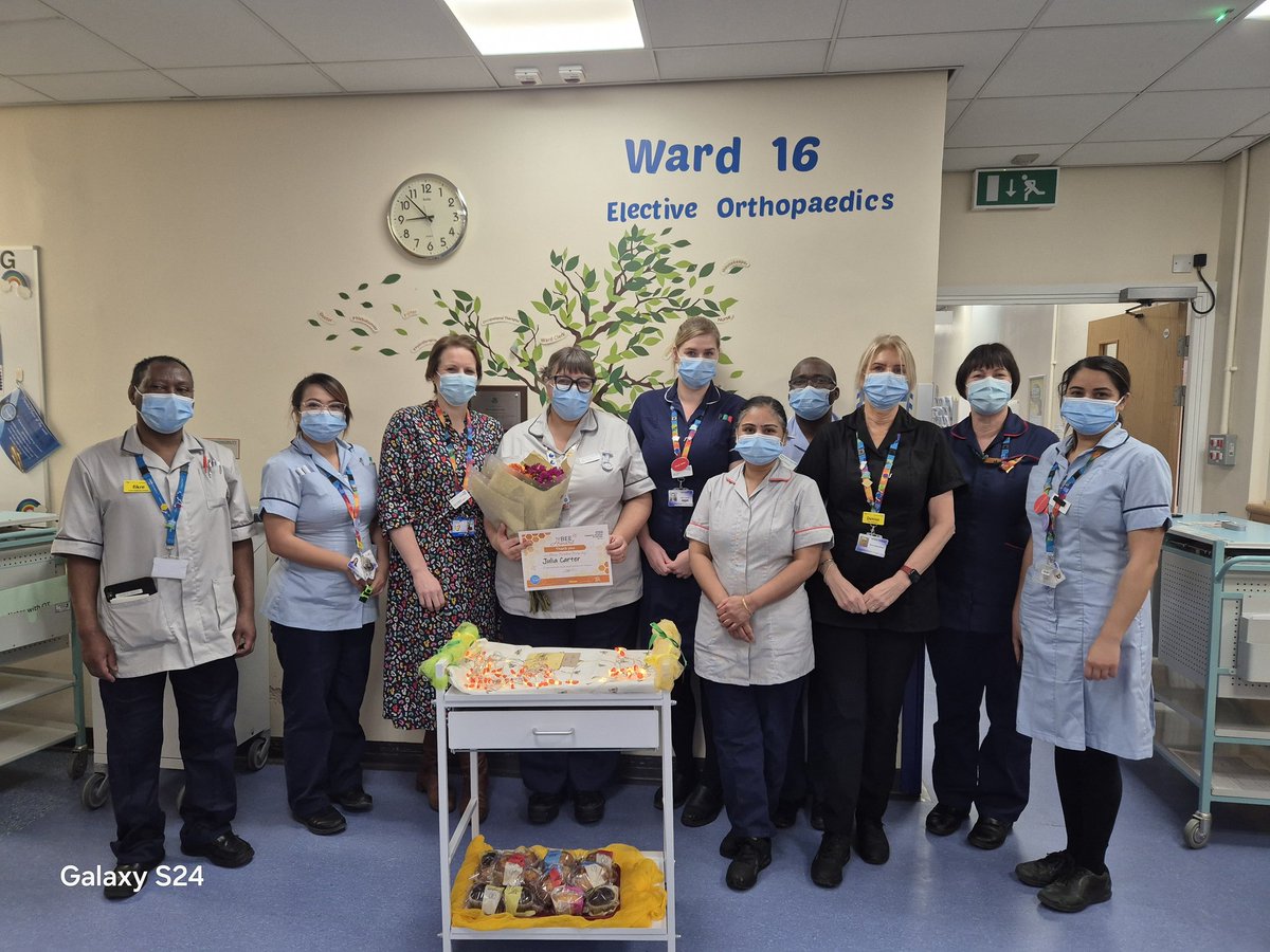 Massive congratulations to Julia, who received a BEE award today for all her hard work on the ward as well as her amazing work with our students.  <a href="/JoFinchAllen3/">Jo Finch Allen</a> <a href="/UHLBEEawards/">UHL BEE Award</a> <a href="/UHLNicolaGrant/">Nicola Grant</a> <a href="/ward16_lgh/">Ward 16 LGH</a> <a href="/Mark1Layton/">Mark Layton</a>