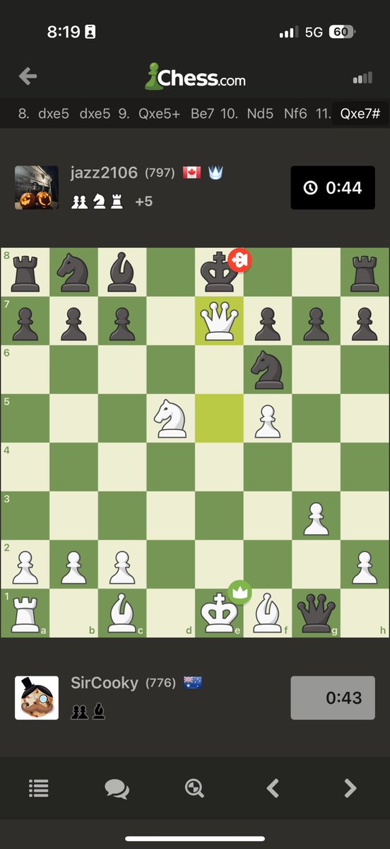 SirCooky's tweet image. 😁

#chess #checkmate #chesscheckmate #checkmatechess