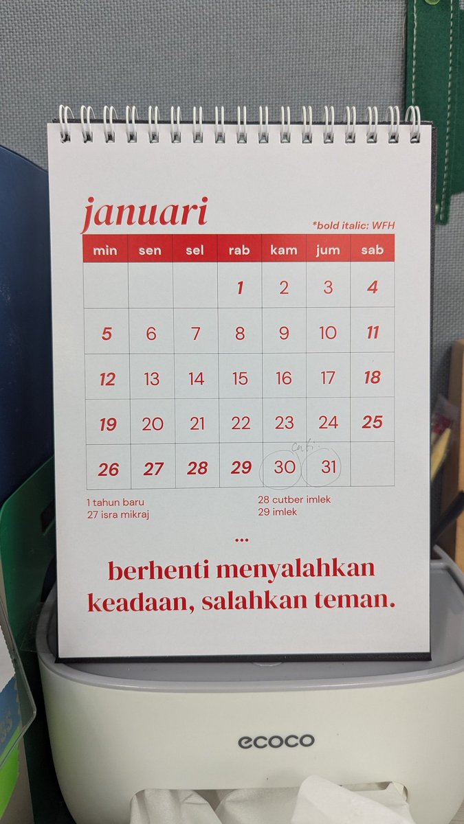 kalender yang cocok untuk kita semua