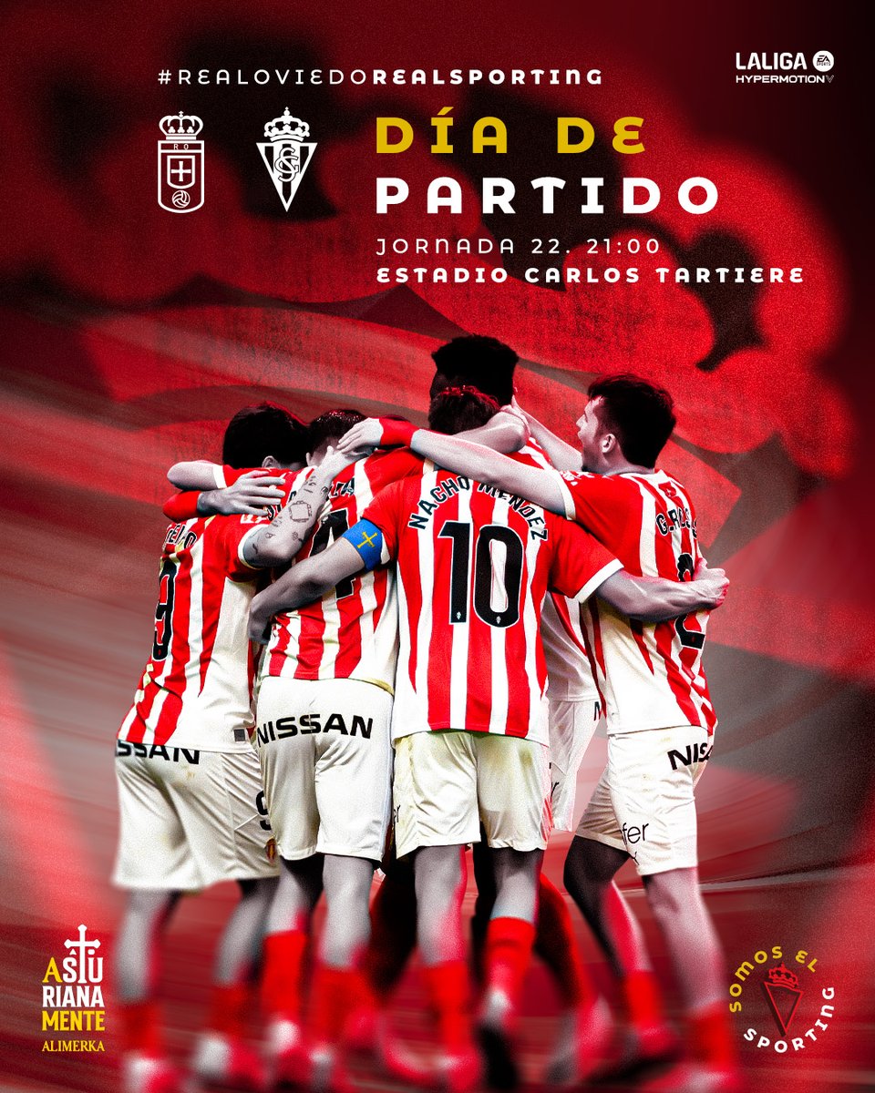 RealSporting's tweet image. ©️ 🏟️ Es día de partido... 𝒆𝒏 𝒆𝒍 𝑪𝒂𝒓𝒍𝒐𝒔 𝑻𝒂𝒓𝒕𝒊𝒆𝒓𝒆.

⚽ 𝒗𝒔 @RealOviedo. 

#RealOviedoRealSporting   
#LALIGAHYPERMOTION