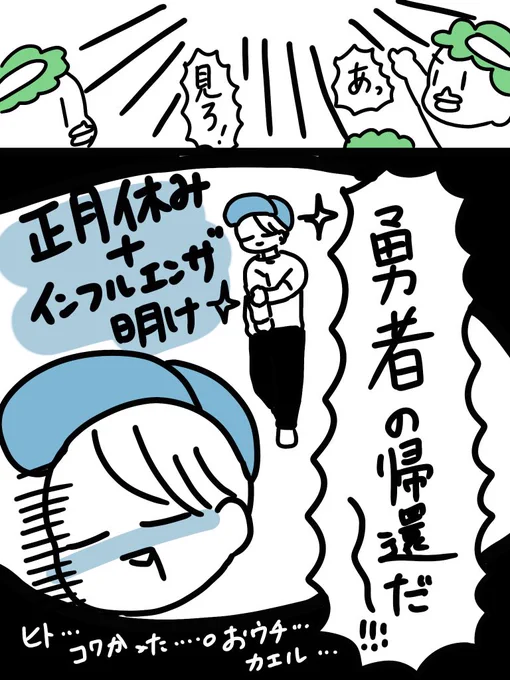 仕事から帰りました 