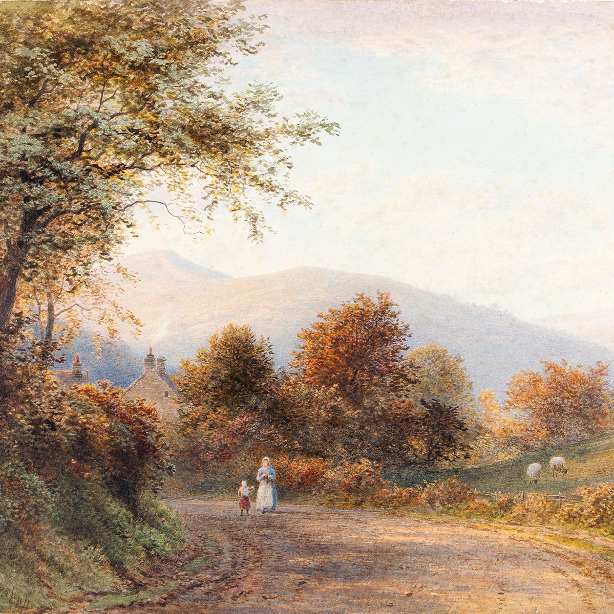 “Way into Abergavenny from Llanfoist” by Roberto Angelo Kittermaster Marshall