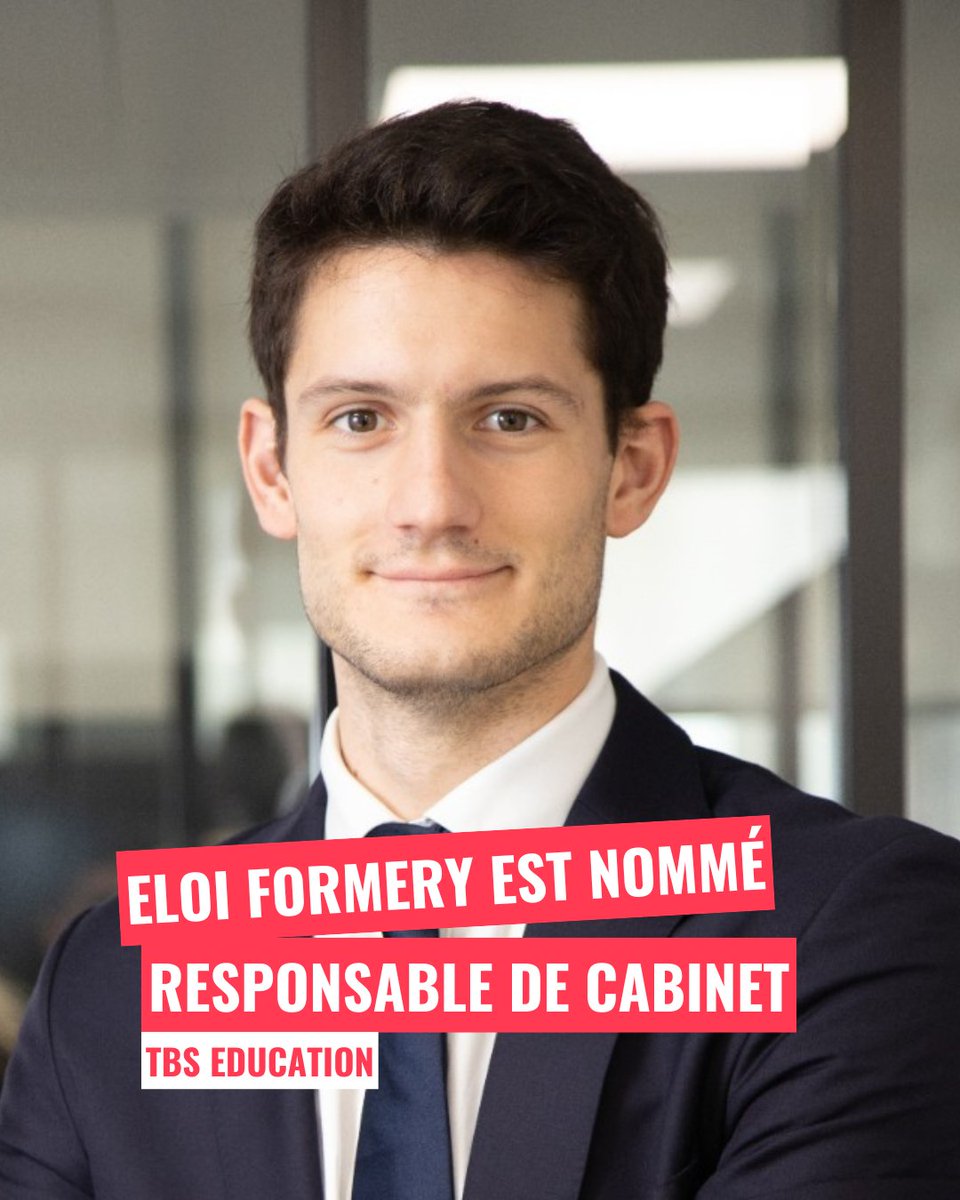 tbs_education's tweet image. ✨ Nous avons le plaisir de vous annoncer qu'Eloi Formery a rejoint notre école en tant que Responsable de cabinet, afin d'accompagner Stéphanie Lavigne dans ses fonctions de Directrice générale !

👏 Nous souhaitons la bienvenue à Eloi Formery !