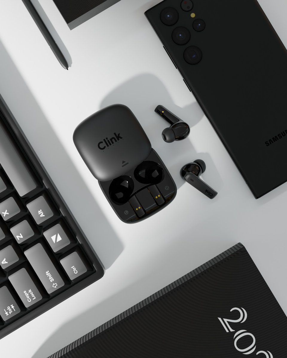 clinkaudio's tweet photo. Elegant. Premium. Unmatched. Start 2025 with the sound you deserve. Welcome 2025 with VoiceBuds.

#premiumaudio #tech #innovation #clarity #elegantdesign #bluetoothearbuds #vibewithclink 🥂 https://t.co/lS3Ft4Dq2B