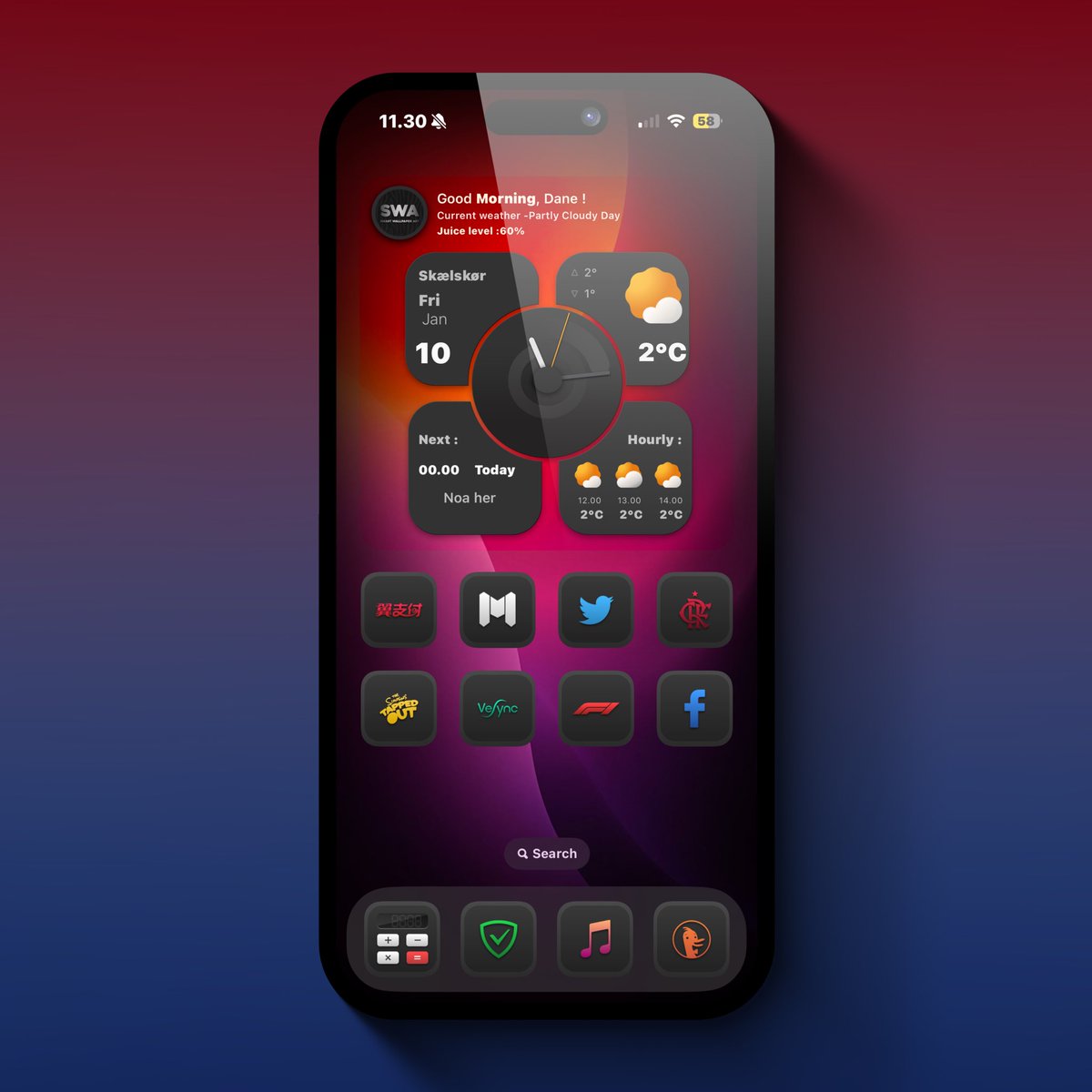 thgr34td4n3's tweet image. Hola 🥂

#Ios183 #ShowWalls #ShowAE #MockupⓂ️ 

• wallpaper @TeboulDavid1 
• widgy @aviador_gt @TeboulDavid1 
• icons @A7laFe 
• template @SeanKly Ⓜ️