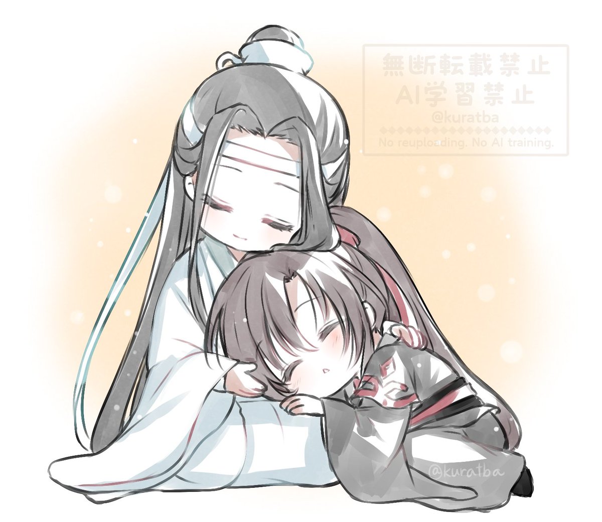 kuratba's tweet photo. スヤスヤ #忘羨  #MDZS https://t.co/gRYhUjRcNM