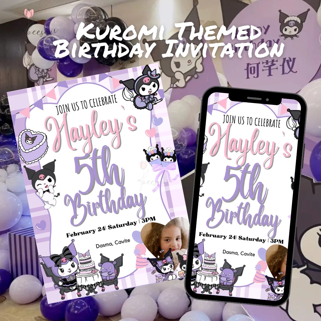 abeesaur_comms's tweet photo. Kuromi Themed Birthday Invitation (Editable/Customizable)

Digital Products by abeesaur_comms
˚.🎀༘⋆ Available at Raket PH ˚.🎀༘⋆

#abeesamples
#abeecomms https://t.co/GAFQE9xsBL