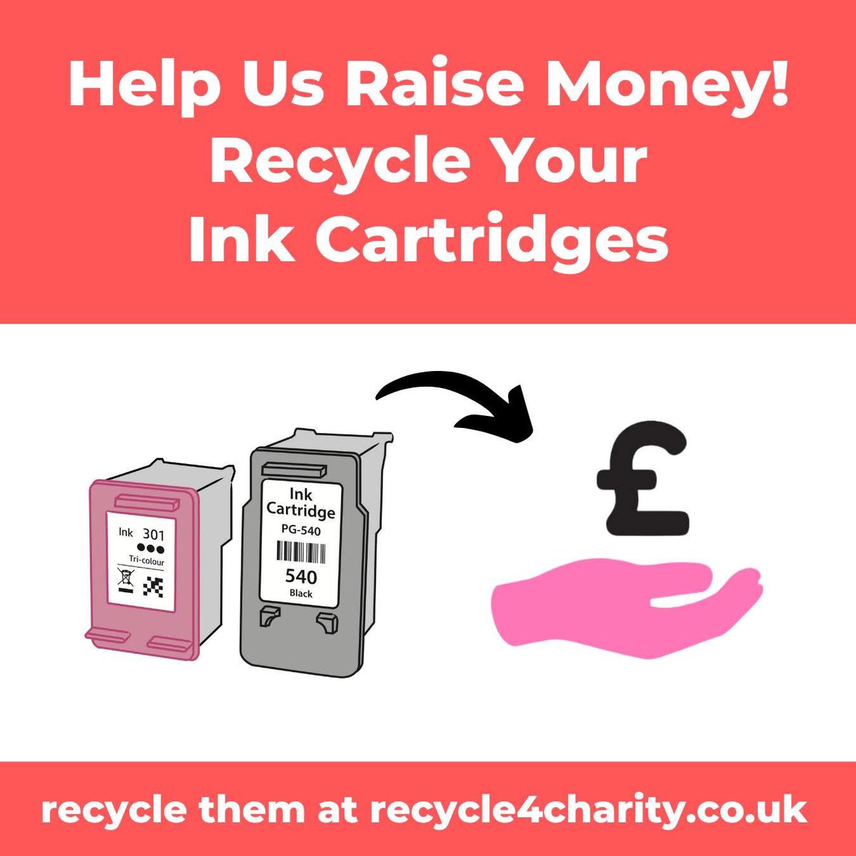 Did you know we are registered with recycle4charityuk for donations of used ink cartridges. For each ink cartridge recycled via the programme we will receive up to £2 donation. 

Please see the link for full details: recycle4charity.co.uk/Register/C96154 

#BloodBikes #recycle4charity