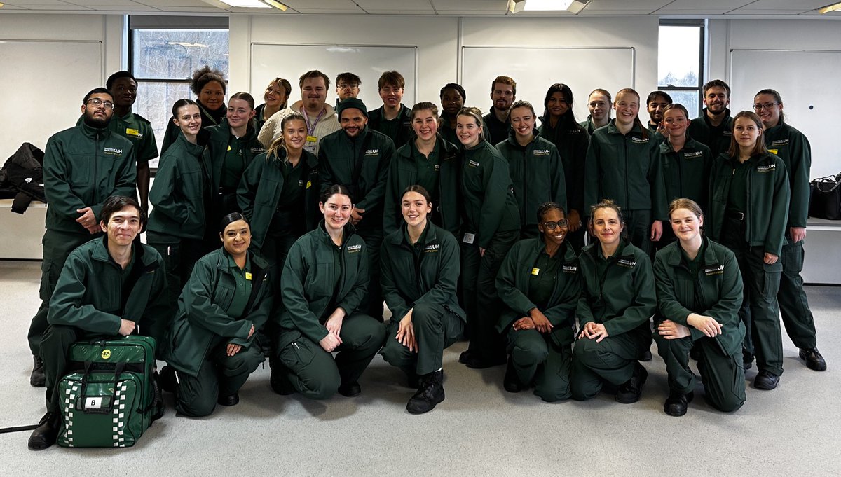 UH Paramedic Science (@uhparamedic) on Twitter photo Exciting week of training and simulations for our 1st Year Student Paramedics! Immersing themselves in clinical cases with the support of our 3rd Years in preparation for their first block of placement with <a href="/EastEnglandAmb/">EEAST Ambulance Service</a> and <a href="/Ldn_Ambulance/">London Ambulance Service</a> next week! 🚑🎉 Exciting week of training and simulations for our 1st Year Student Paramedics! Immersing themselves in clinical cases with the support of our 3rd Years in preparation for their first block of placement with <a href="/EastEnglandAmb/">EEAST Ambulance Service</a> and <a href="/Ldn_Ambulance/">London Ambulance Service</a> next week! 🚑🎉