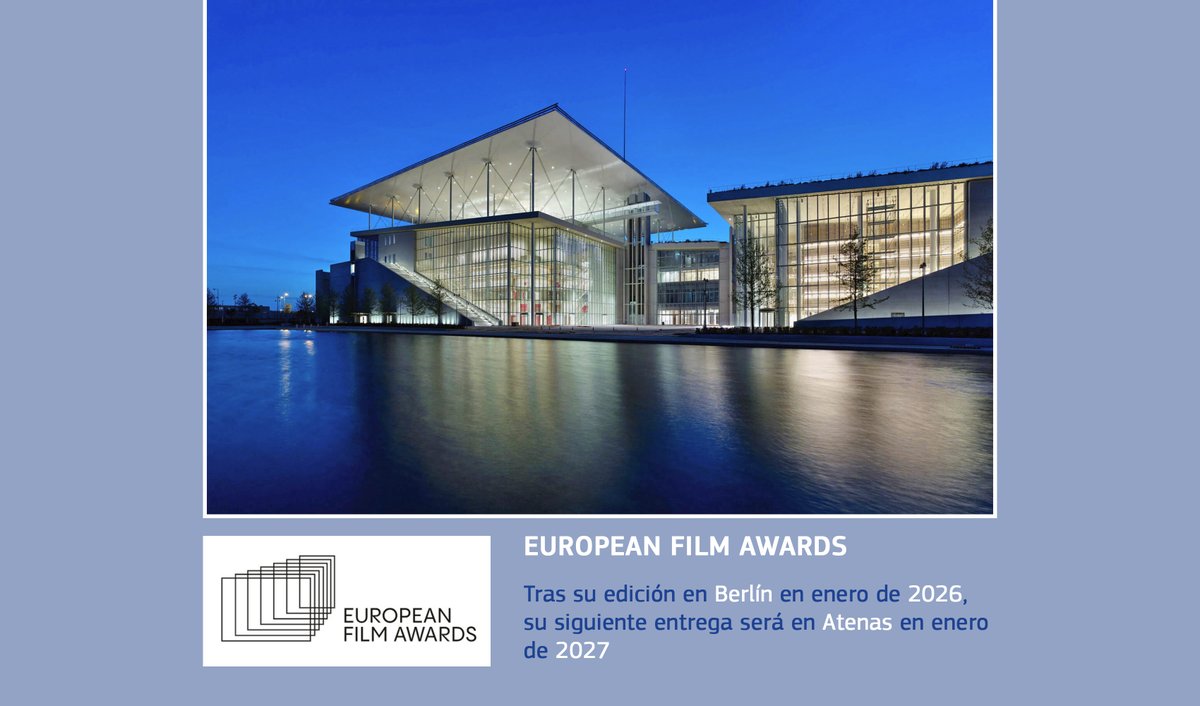 European Film Awards: Anunciada la sede de su edición de 2027.

Más info > tuit.es/28Kjm

#EuropeanFilmAwards