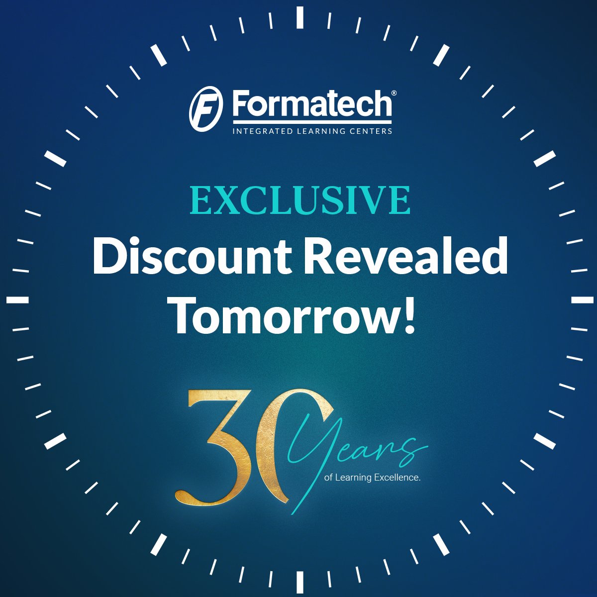formatechedu's tweet image. Yes, some of you guessed it right! This year, we’re celebrating 30 years of excellence at Formatech. To kick off the celebrations, we’re giving you something special! 🎉

Stay tuned—our anniversary discount will be revealed tomorrow✨

#Formatech30Years #LearningExcellence
