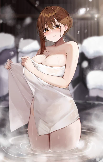 温泉に来たOLちゃん 