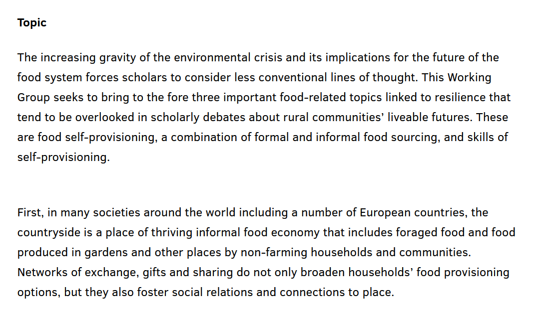 FoodRes_'s tweet photo. Another #conference session! This one together with @helsinkiuni colleagues🙏👍

Call for papers open!📢📰🍎👩‍🌾

@ESRSociology congress in Riga in July 2025, section 16: https://t.co/EaWDHfxWSh

#food #selfprovisioning #skills #rural #household #community #resilience https://t.co/WEgjtoa9mp