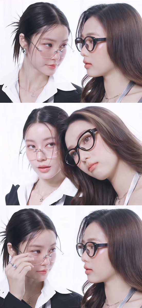The cool boss with her nerdy girlfriend.