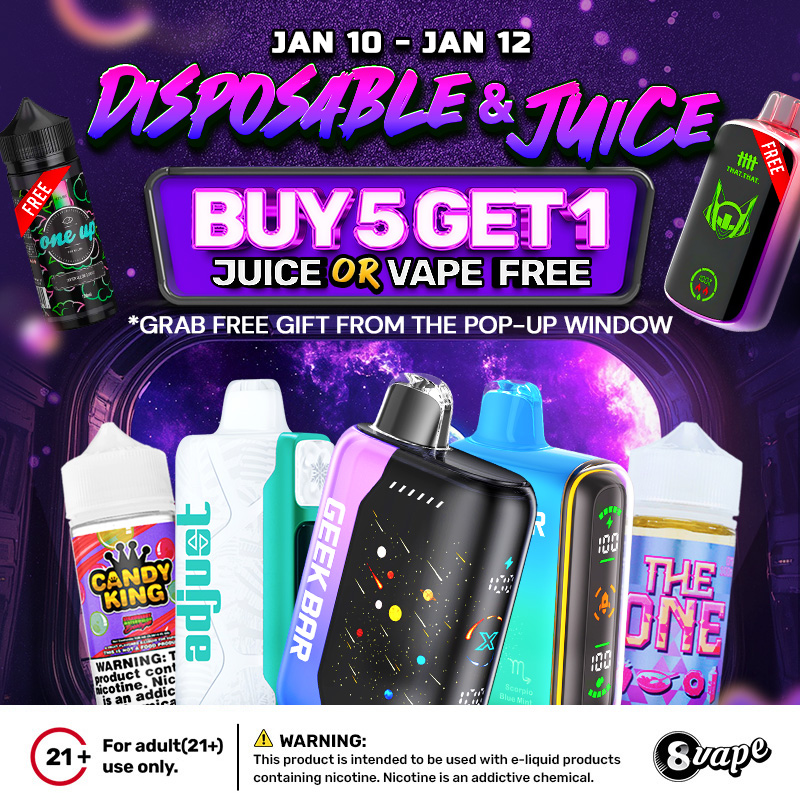 EightVape's tweet photo. Buy 5, Get 1 Free!
What are you waiting for?
https://t.co/FvkwDw3l6q
Shop now and score a free one! 😎🔥
#vapes #vapedeals #WeekendSpecials #vapeshop #vapestore #vaping #vapejuice #vapekits #geekbar #candyking #theone https://t.co/0zpZzcL6lf