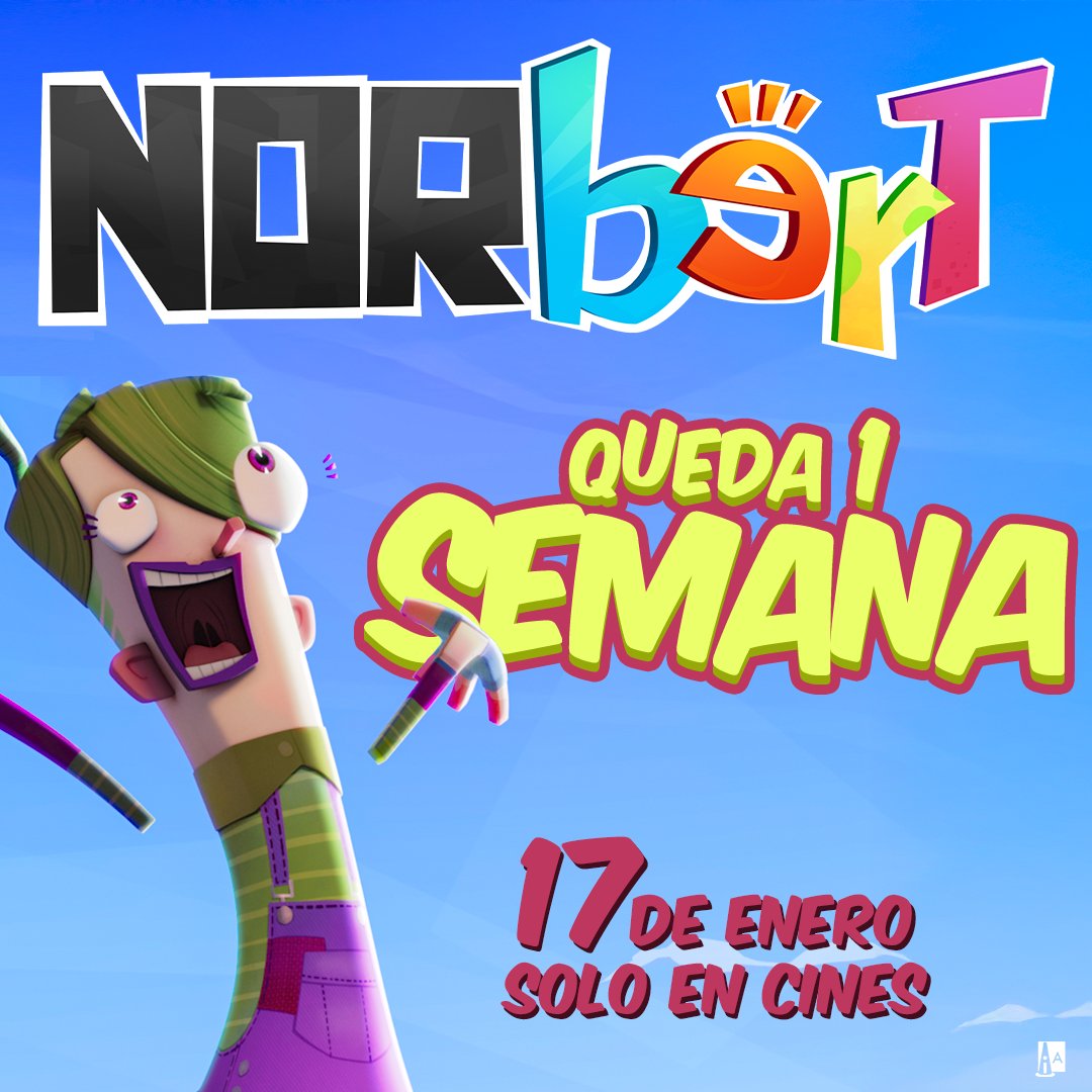 🚀¿Listos para viajar a Colorlandia? Acompaña a Norbert en esta divertida misión para toda la familia. Una aventura llena de diversión, amistad y optimismo.

#NORBERT llega el 17 de enero a los cines.