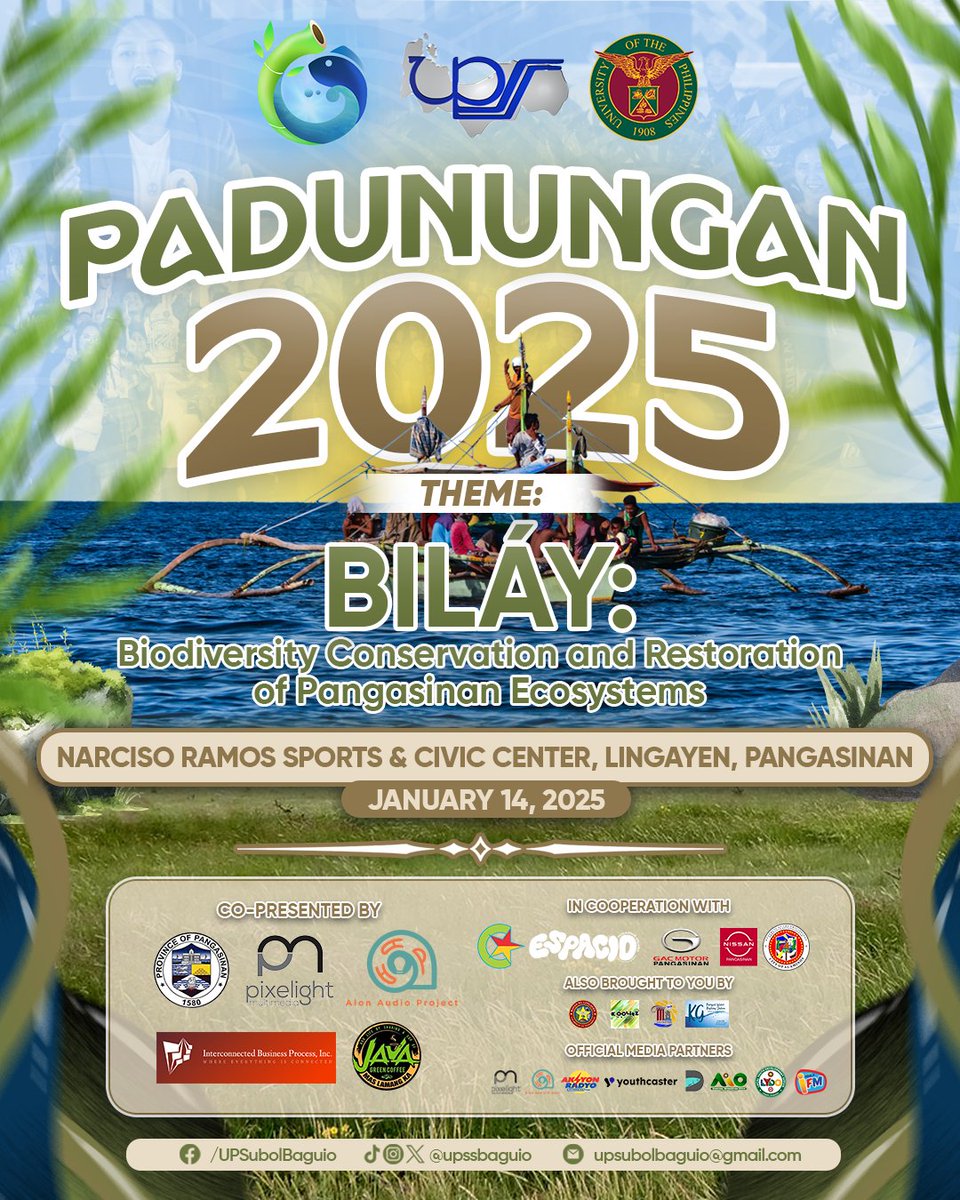 upssbaguio's tweet photo. PADUNUNGAN 2025 | BILÁY: Biodiversity Conservation and Restoration of Pangasinan Ecosystems 🌿💧 https://t.co/dNlTx48ZnA