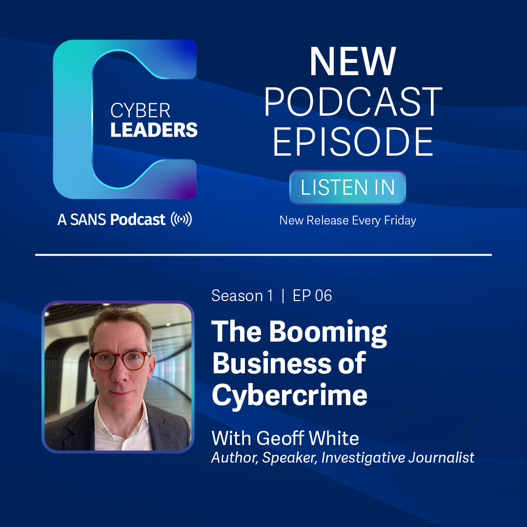 SANS Institute (@sansinstitute) on Twitter photo Uncover the dark side of cybercrime—are you prepared? 🕳️
🆕 Just in: Join investigative journalist Geoff White as he shares his insights into cybercrime with @ciarancyber1 & <a href="/jameslyne/">James Lyne</a>.
🎧 Don’t miss this episode → sans.org/u/1zDt
#CyberLeadersPodcast Uncover the dark side of cybercrime—are you prepared? 🕳️
🆕 Just in: Join investigative journalist Geoff White as he shares his insights into cybercrime with @ciarancyber1 & <a href="/jameslyne/">James Lyne</a>.
🎧 Don’t miss this episode → sans.org/u/1zDt
#CyberLeadersPodcast