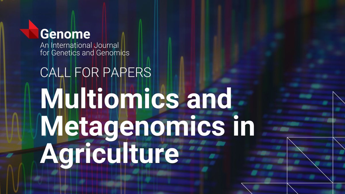 Genome Journal (@genomejournal) on Twitter photo 📊 Genome seeks research on #multiomics in precision ag: #genomics, #transcriptomics, #proteomics, and #metabolomics for targeted crop management. Submit by May 1, 2025 ▶️ ow.ly/v8xP50TXwvs
Guest Editors: <a href="/sp0rran/">Matthew Links</a> <a href="/SateeshKagale/">Sateesh Kagale</a> 📊 Genome seeks research on #multiomics in precision ag: #genomics, #transcriptomics, #proteomics, and #metabolomics for targeted crop management. Submit by May 1, 2025 ▶️ ow.ly/v8xP50TXwvs
Guest Editors: <a href="/sp0rran/">Matthew Links</a> <a href="/SateeshKagale/">Sateesh Kagale</a>