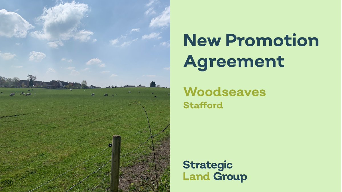 We're delighted to have agreed to work with the owners of a 22 acre site in the Staffordshire village of Woodseaves.

We'll be promoting the land for housing development through the council's emerging local plan.

You can find out more here: strategiclandgroup.co.uk/insights/slg-t…