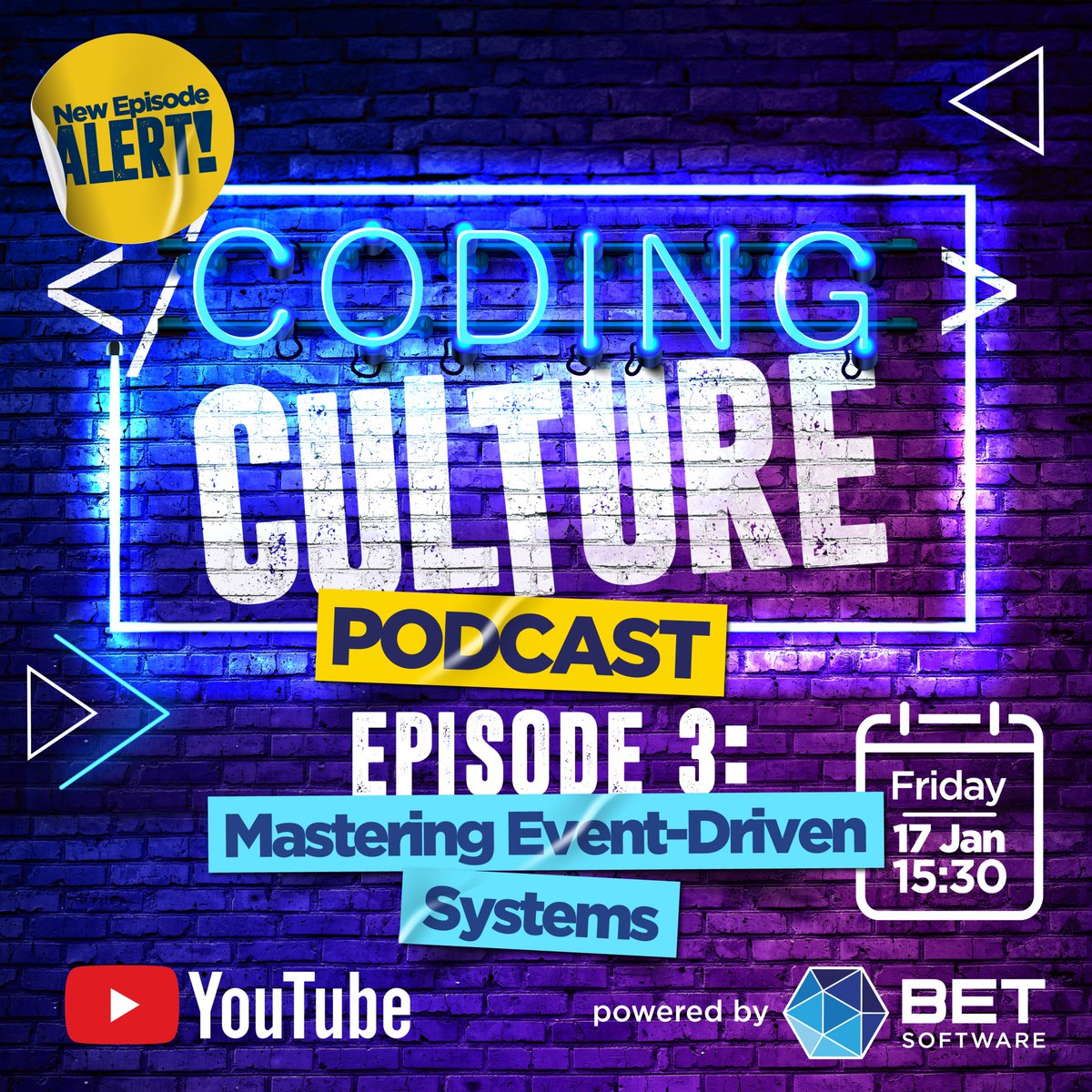 SoftwareBet's tweet image. 🎙️ New #CodingCulture Episode Alert. 🎙️Catch host Kgang Moloke + guest as they dive into event-driven system. 17 Jan, 3:30 PM on YouTube. 

#BETSoftware #EventDrivenSystems #TrendingInTech