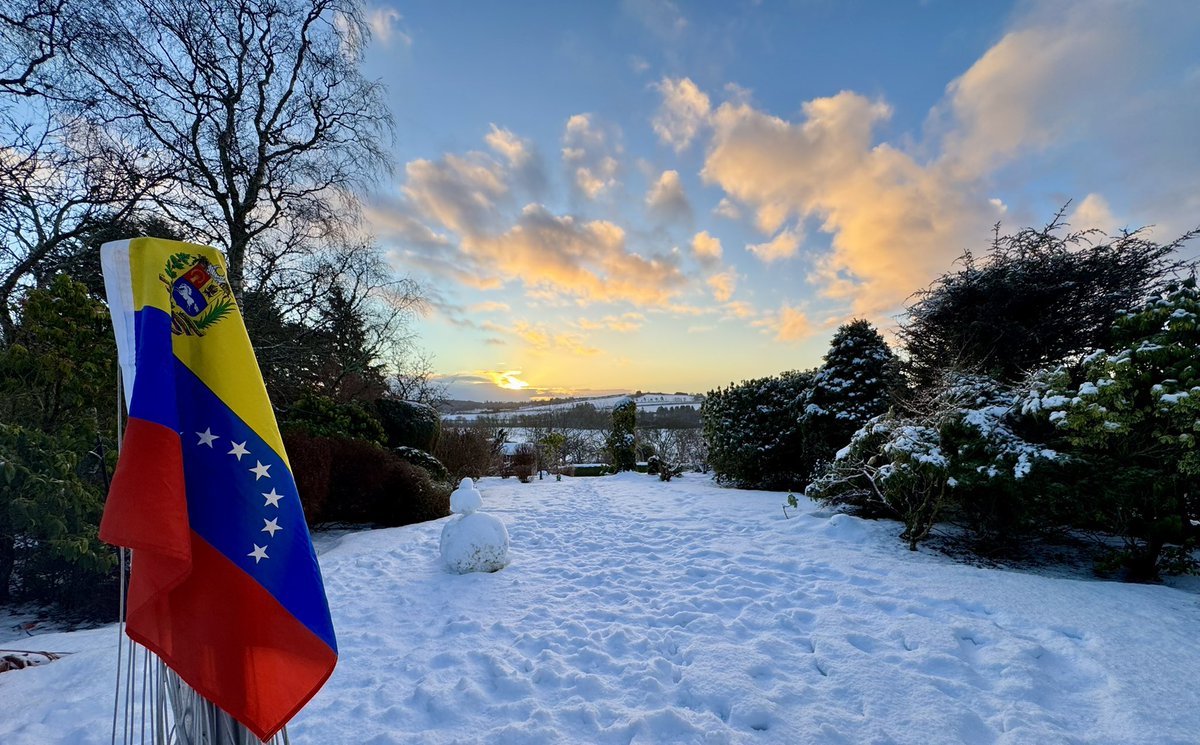 Sunrise on January 10, 2025, from Scotland. A historic day for Venezuela. We hold on to hope, for it is the last thing we will ever lose.