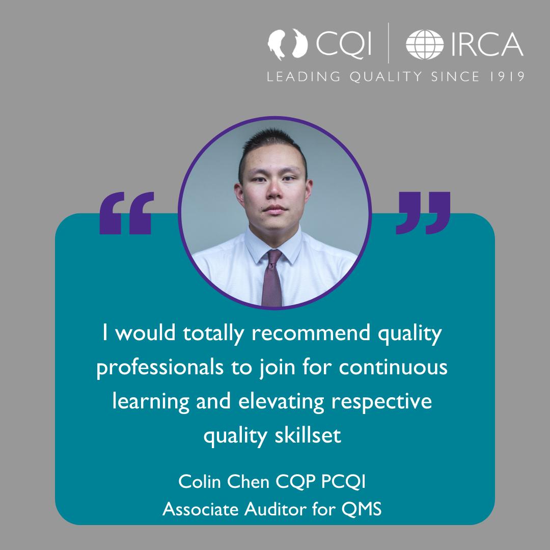 ⭐ Embrace the quality of tomorrow. Take your career in quality to the next level along with 19,000 members and find out about joining the Chartered Quality Institute today.

Find out more
ow.ly/uq0130sJbnH
