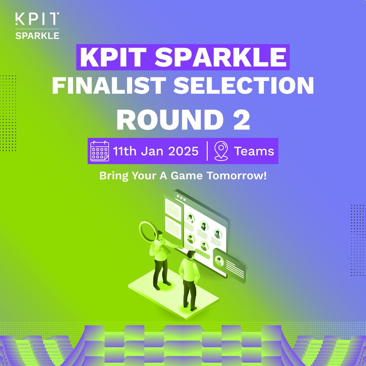 We're inching closer to locking in our finalists, and we can't wait to see what's in store for us.

All the best to all the young innovators presenting their ideas tomorrow. We're excited to see your sparks shine!

#KPIT #KPITSparkle2025 #semifinale #innovationcontest