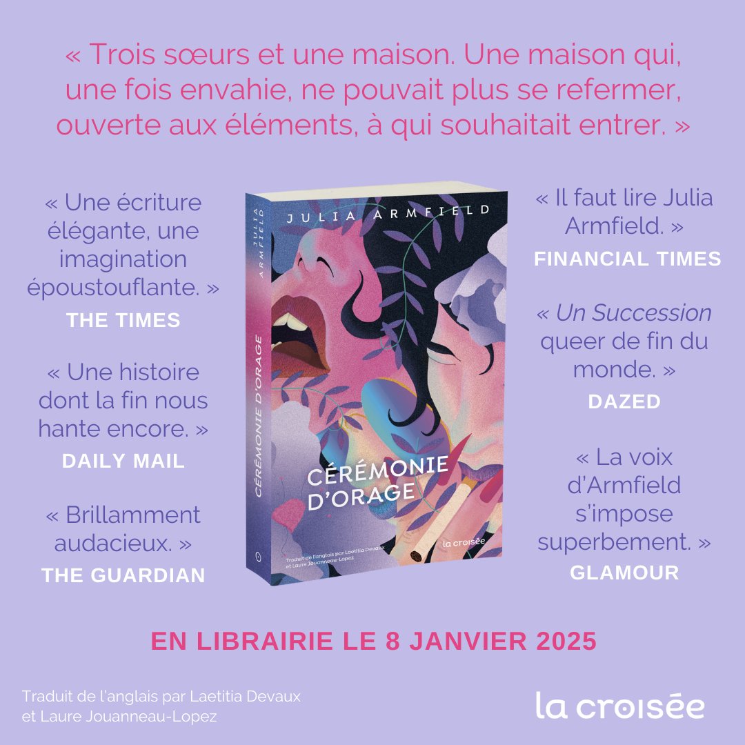 EdLacroisee's tweet photo. ⚡️en librairie ! 
CEREMONIE D'ORAGE, le roman apocalyptiqueer de Julia Armfield ⛈️🌈https://t.co/fCMKHDqHy2 https://t.co/9cR8AEAafl
