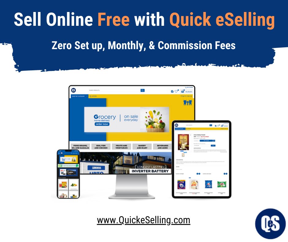 QuickeSelling's tweet image. Ready to sell online? 🚀 Launch your FREE eCommerce store with QuickeSelling—no fees, no commission! 
Start now: quickeselling.com

#QuickESelling #FreeOnlineStore #SellOnline