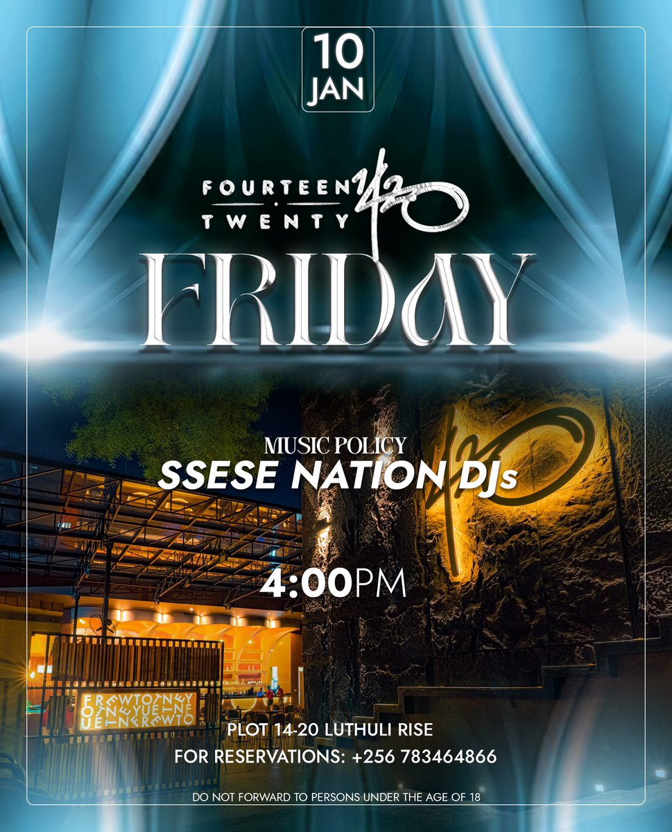 Breaking news!

New Friday ,
New party 
<a href="/SseseNation/">Ssese Nation</a> 🔥🔥