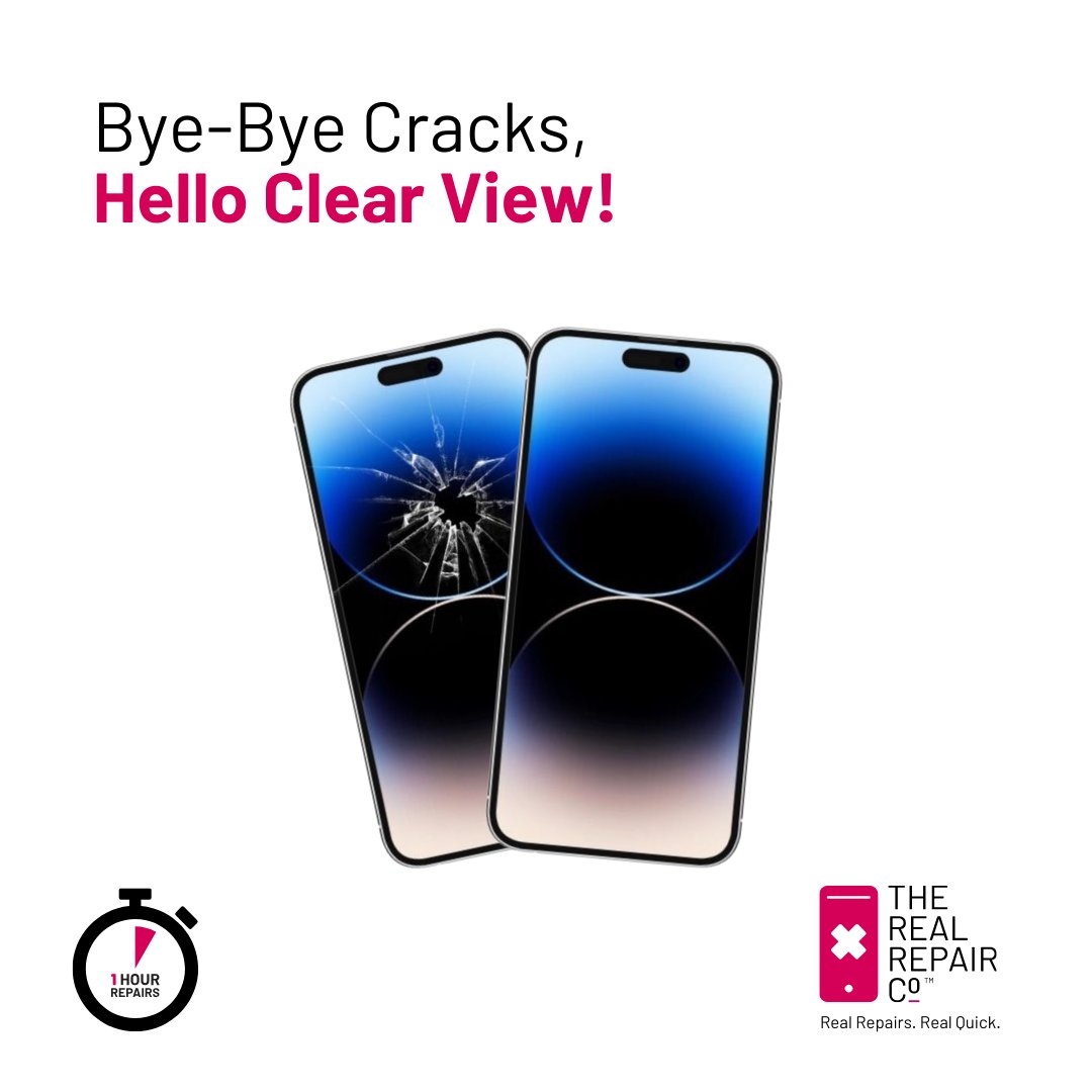 Screen shattered after a holiday mishap? 💔  

We'll replace it fast and have your phone looking flawless again!

Book your screen replacement now and get back to swiping! > bit.ly/3ifZxth 

#ScreenRepair #PhoneGlowUp #TheRealRepairCompany