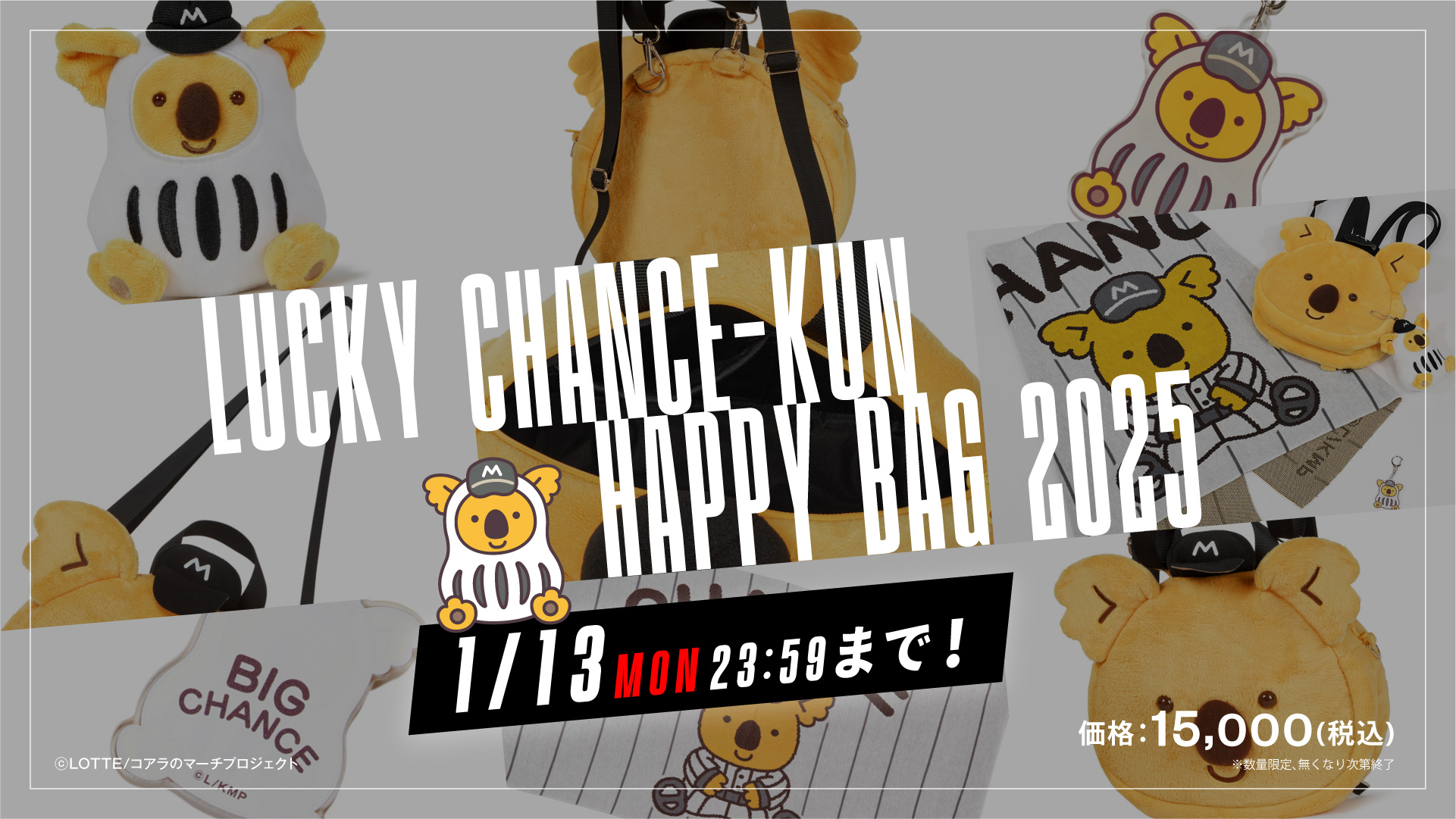 ラッキーチャンスくん　福袋　2025年　リュック　キーホルダー　ぬいぐるみ ラッキーチャンスくん 福袋 2025年 リュック キーホルダー